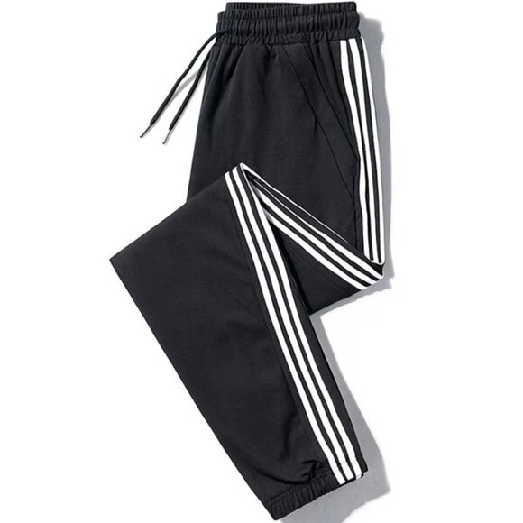 Activewear Track Pants Joggers Training Sweatpants 3-Stripes Stretch Trousers US - Picture 2 of 6